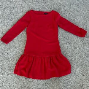 J. Crew Red Midi Dress